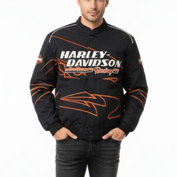 Harley-Davidson Racing Screamin' Eagle Performance Parts Bomber Jacket - Large - Picture 3 of 8